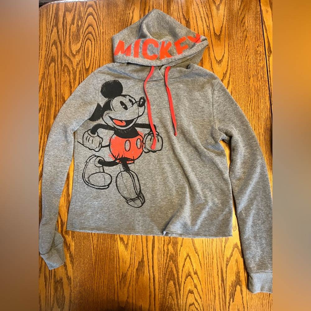 Mickey Mouse crop hoodie